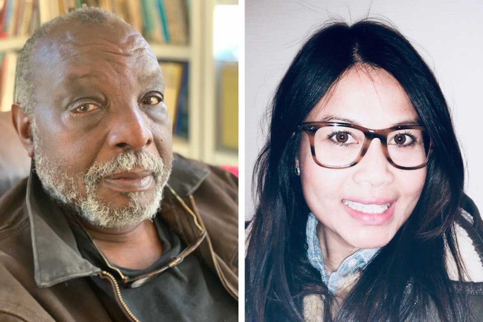 Reginald Sapp, left and Chanda Ouk Wolf, right.